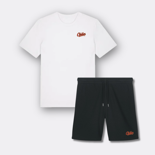 CLOBBER™ Script T-Shirt and Jogger Shorts Set