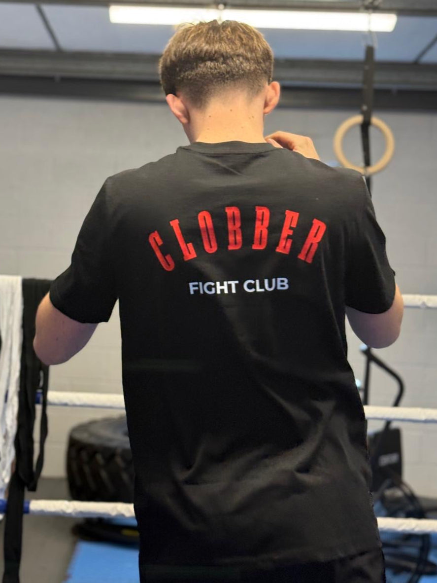 CLOBBER™ Signature Tee – Red Logo Edition